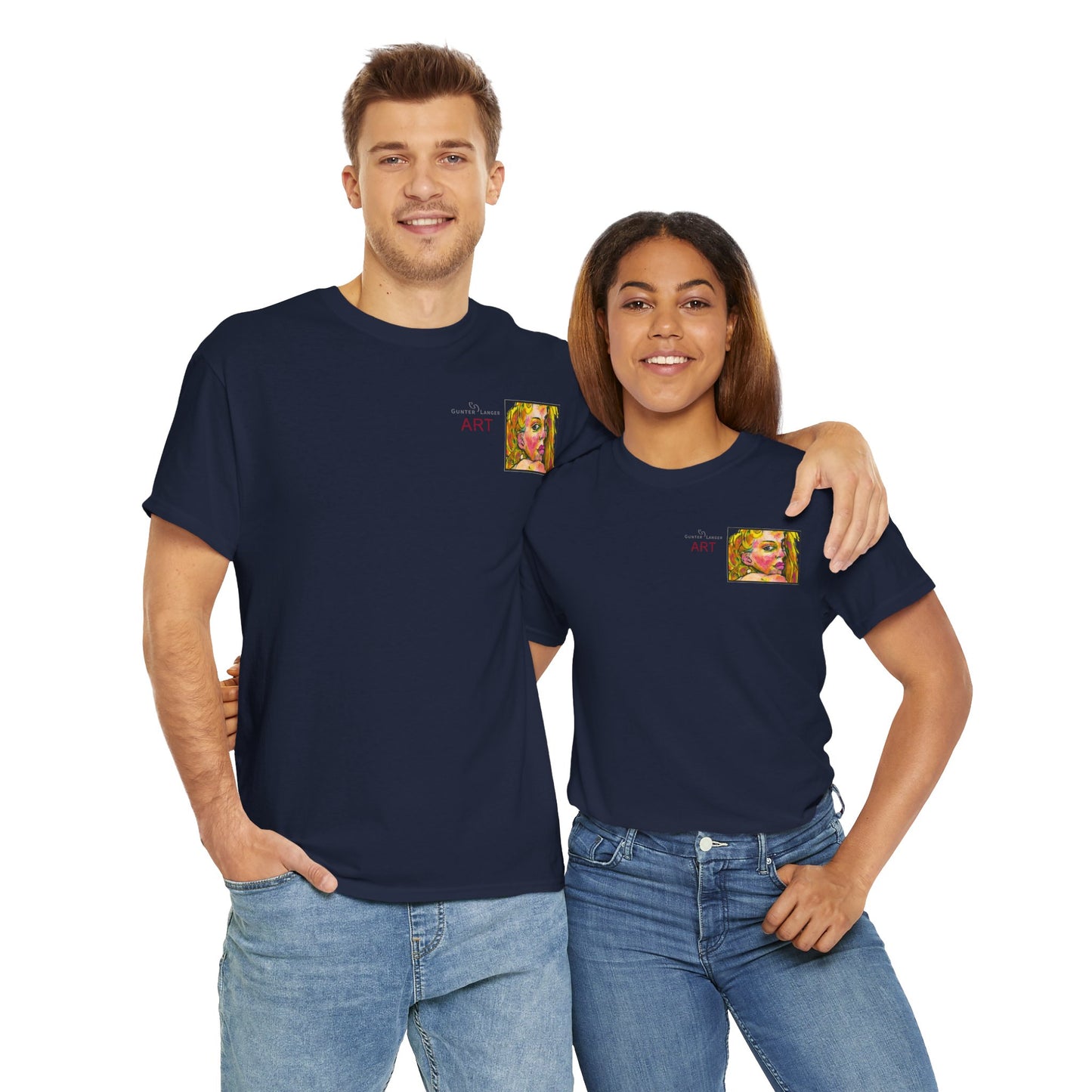 Unisex Heavy Cotton Tee - Motiv: Romina, H 7 cm