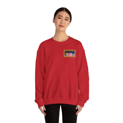 Unisex Heavy Blend™ Crewneck Sweatshirt - Motiv: Front Alva (Ausschnitt) &  Rückseite Alva