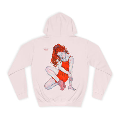 Unisex College Hoodie - Motiv: Rückseite Julia, H 49 cm