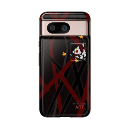 Tough Cases - Google Pixel - Samsung Galaxy - Motiv:  "Miau" klein H 8 cm, Sternenhimmel, Mikado3