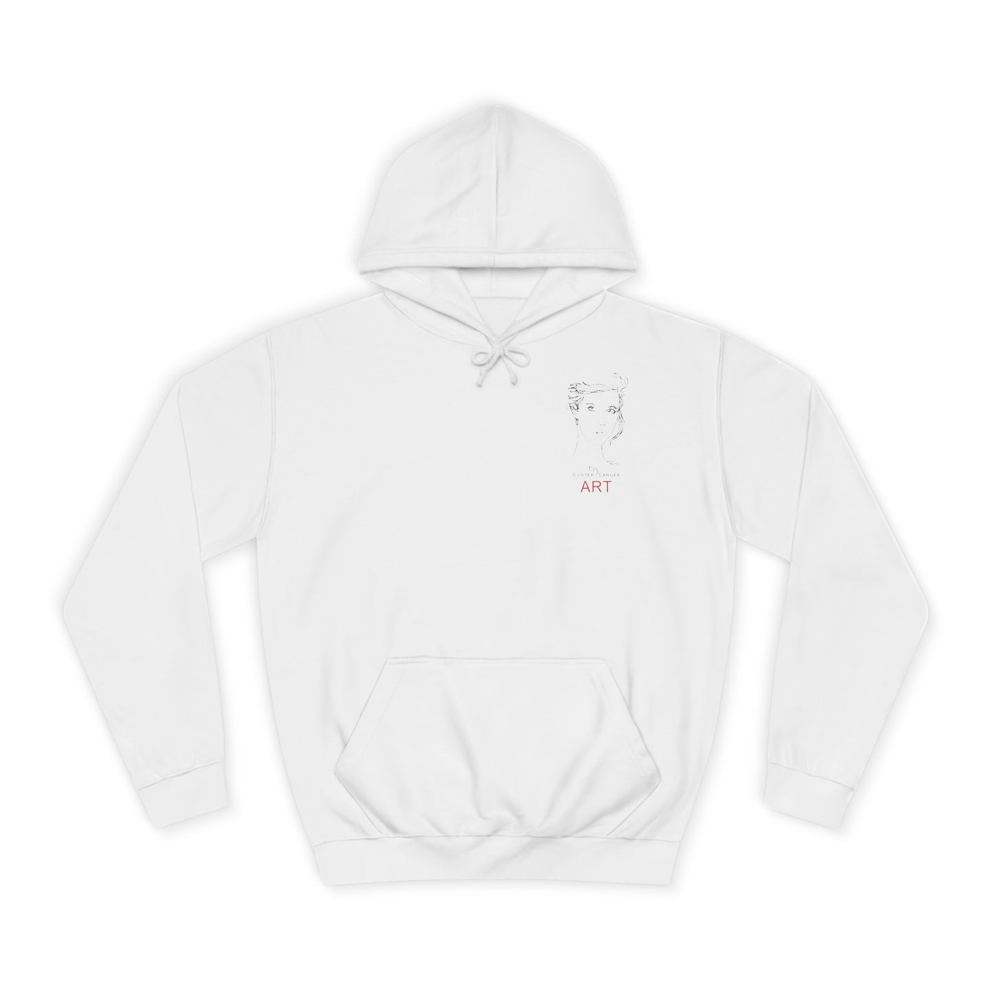 Unisex College Hoodie - Motiv: Front Helena (klein) H 12,3 cm & Rückseite Helena H 49,7 cm