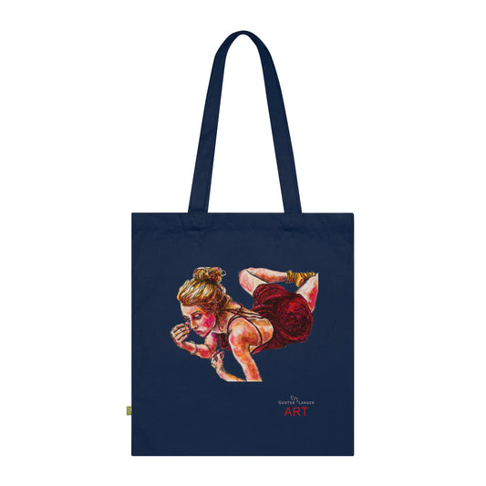 Organic Cotton Tote Bag - Motiv: Marla, einseitig bedruckt, H 19 cm