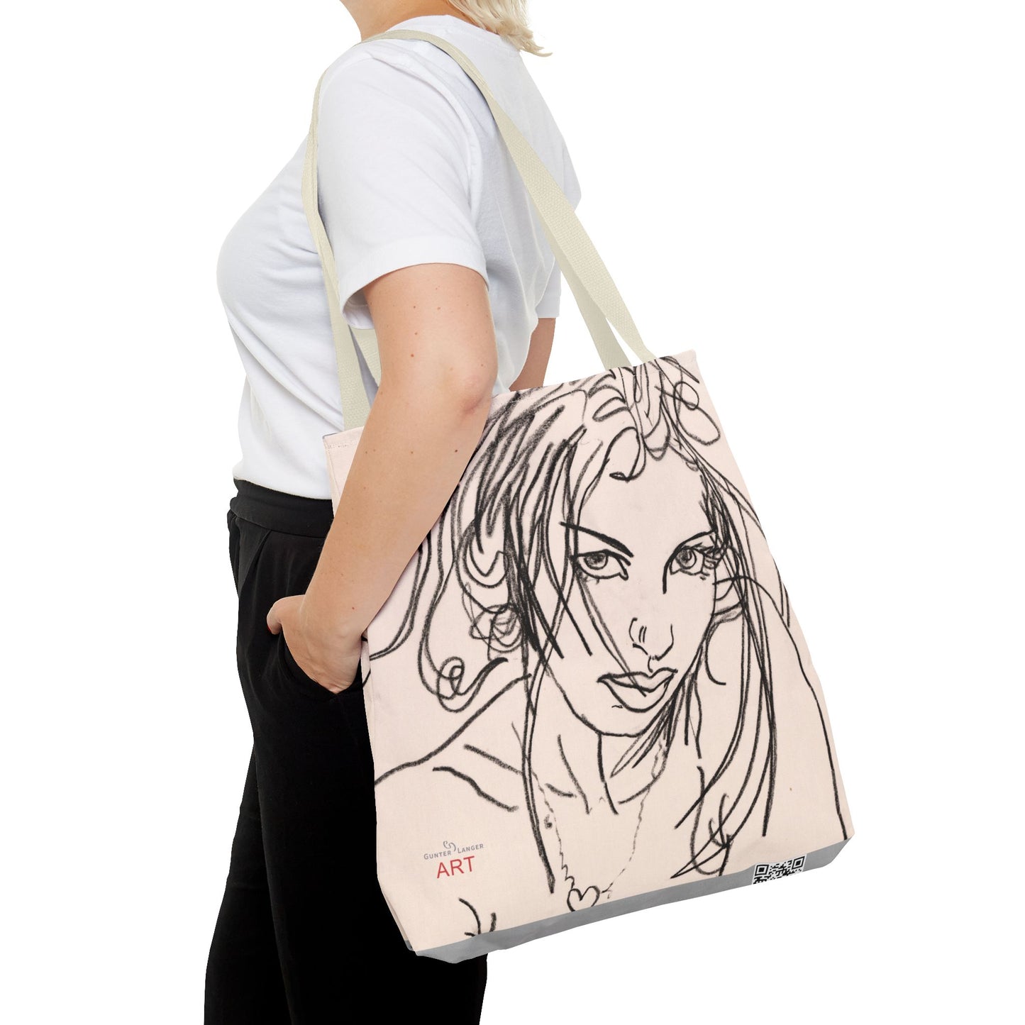 Tote Bag (AOP) - Motiv:  Front Rosalie & Rückseite Bea