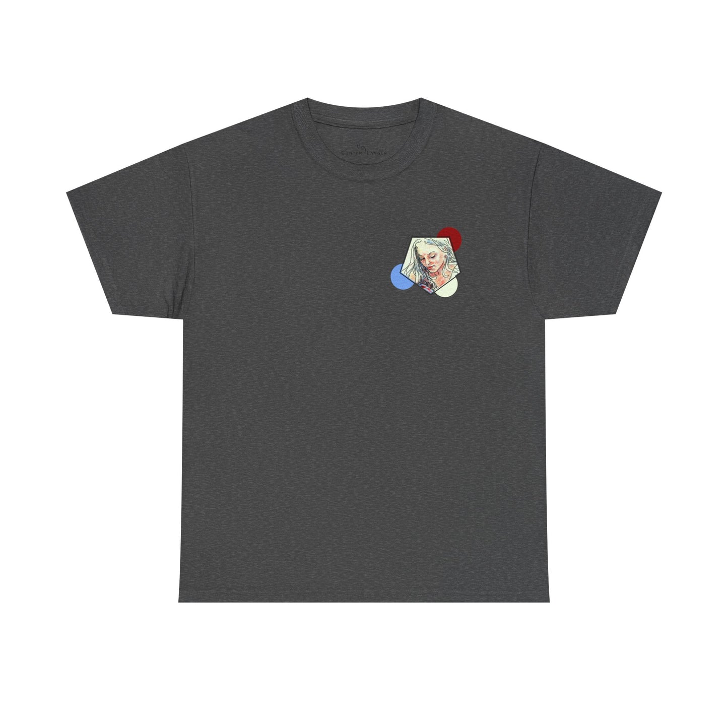 Unisex Heavy Cotton Tee - Motiv: Front Clivia, Neck Label