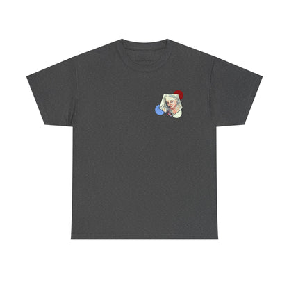 Unisex Heavy Cotton Tee - Motiv: Front Clivia, Neck Label