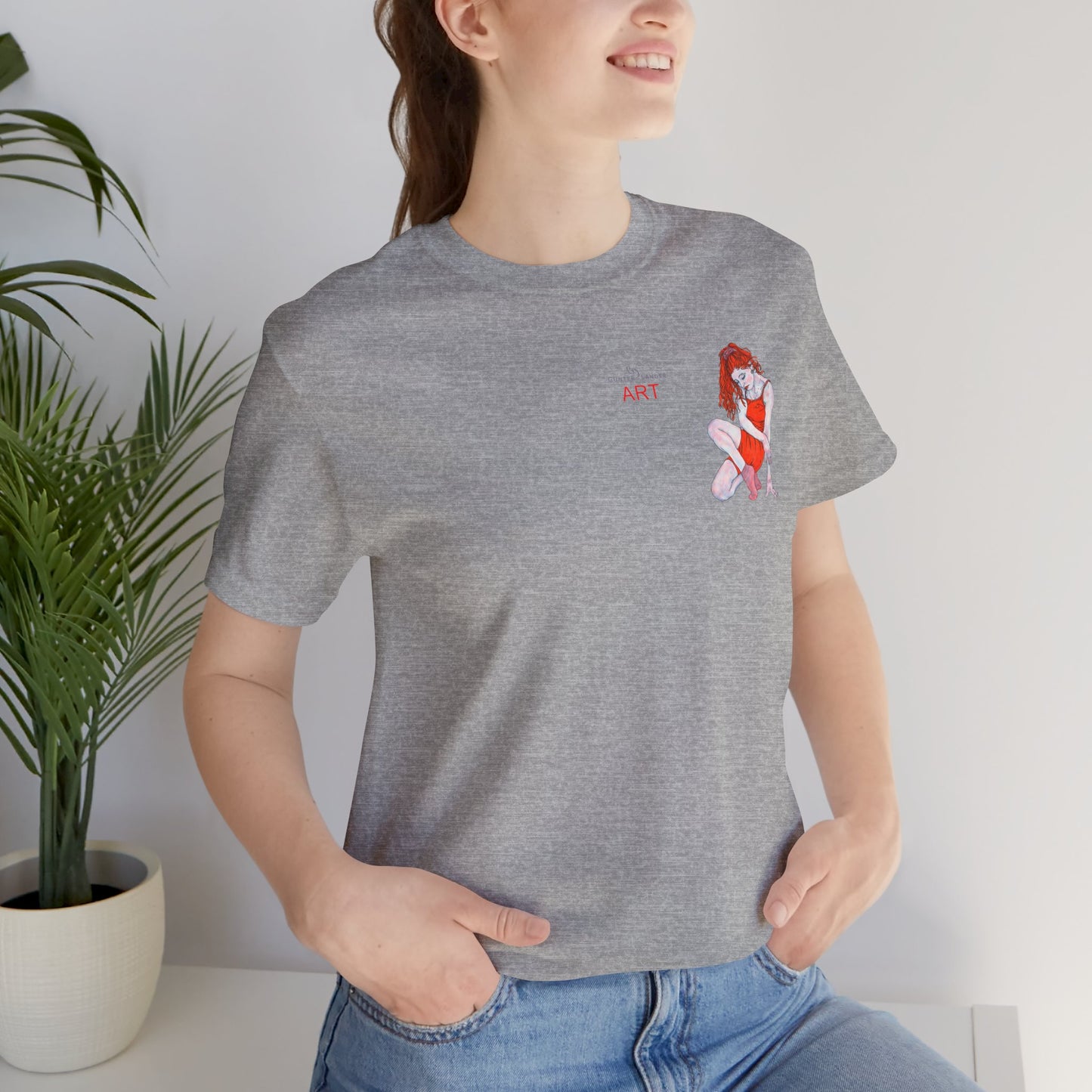Unisex Jersey Short Sleeve Tee - Motiv: Front Julia, H12,5 cm