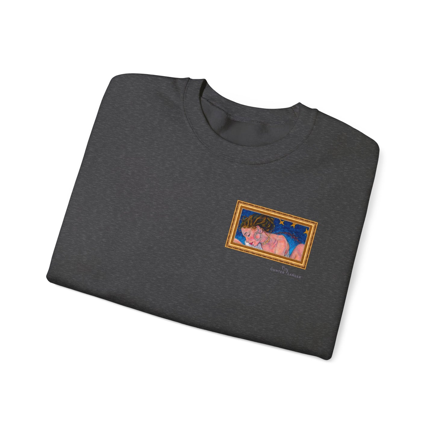 Unisex Heavy Blend™ Crewneck Sweatshirt - Motiv: Front Alva (Ausschnitt) &  Rückseite Alva