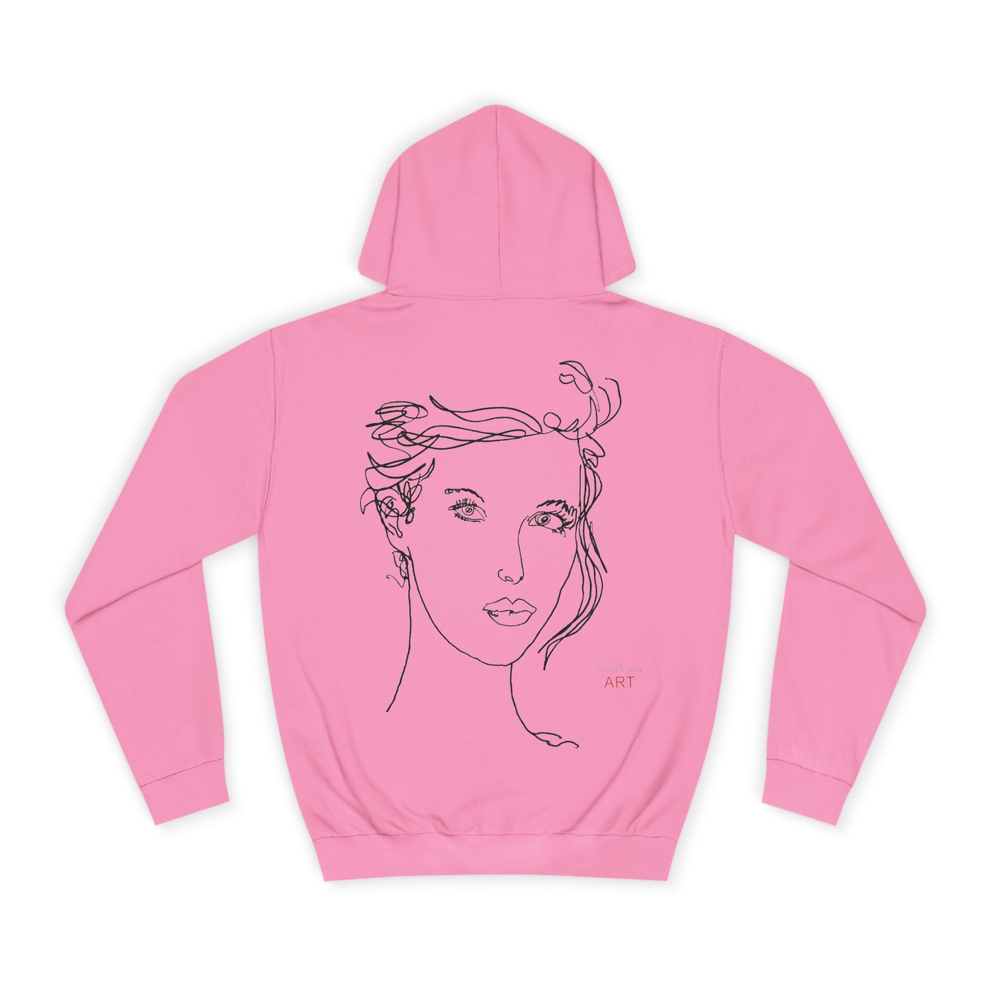 Unisex College Hoodie - Motiv: Front Helena (klein) H 12,3 cm & Rückseite Helena H 49,7 cm