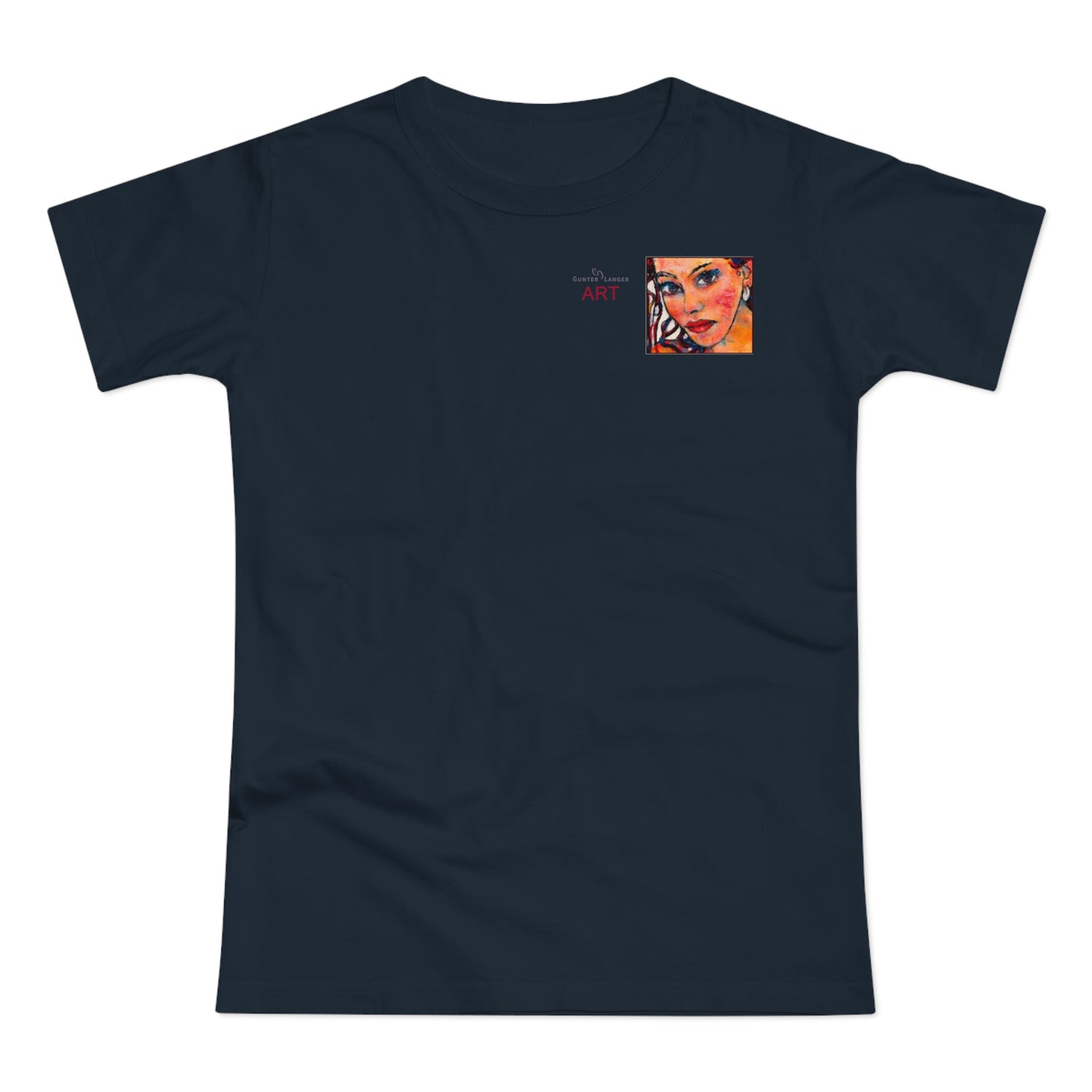 Single Jersey Women's T-shirt - Motiv: Lea, H 7 cm