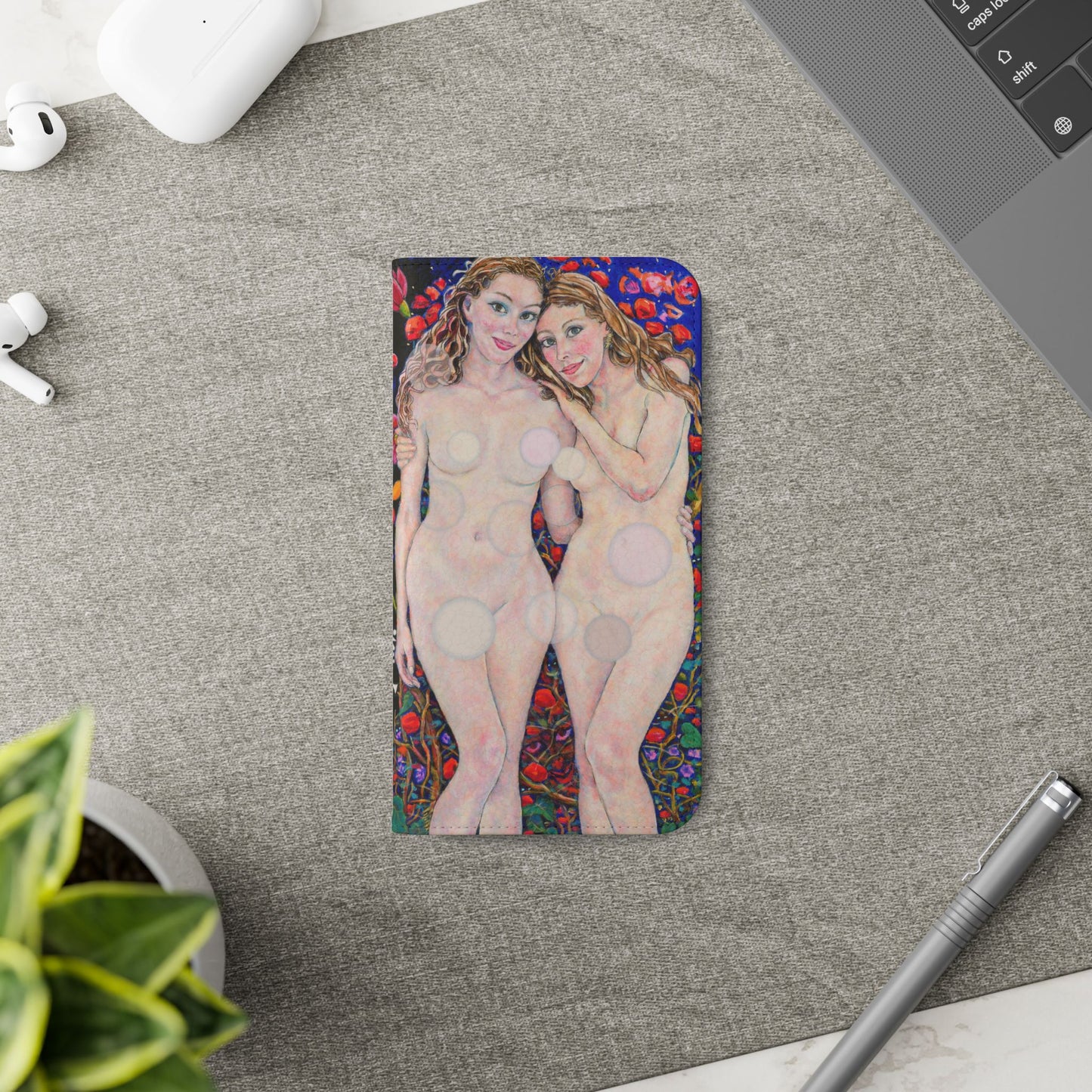 Flip Cases - Motiv: Waldnymphen, Schwarz, Seifenblasen