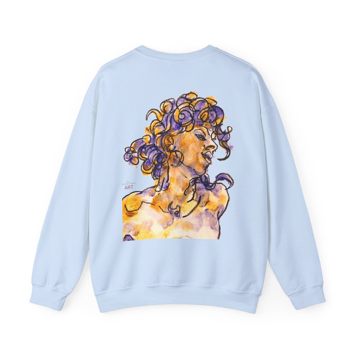 Unisex Heavy Blend™ Crewneck Sweatshirt - Motiv: Front Logo & Rückseite Pauline