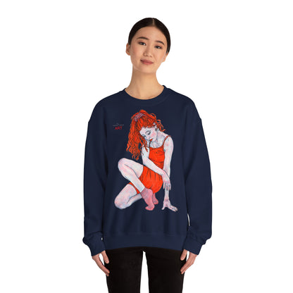 Unisex Heavy Blend™ Crewneck Sweatshirt - Motiv: Front Julia & Rückseite Julia