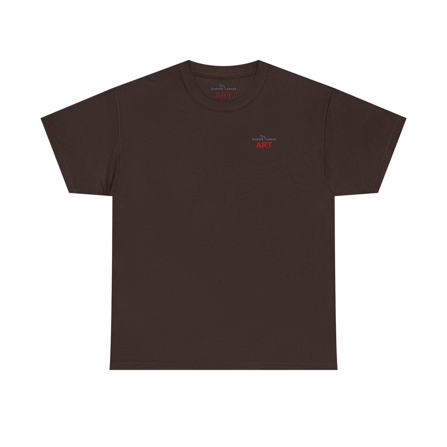 Unisex Heavy Cotton Tee - Motiv: Front Logo & Rückseite Lina, Neck Label