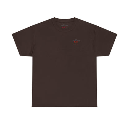 Unisex Heavy Cotton Tee - Motiv: Front Logo & Rückseite Lina, Neck Label