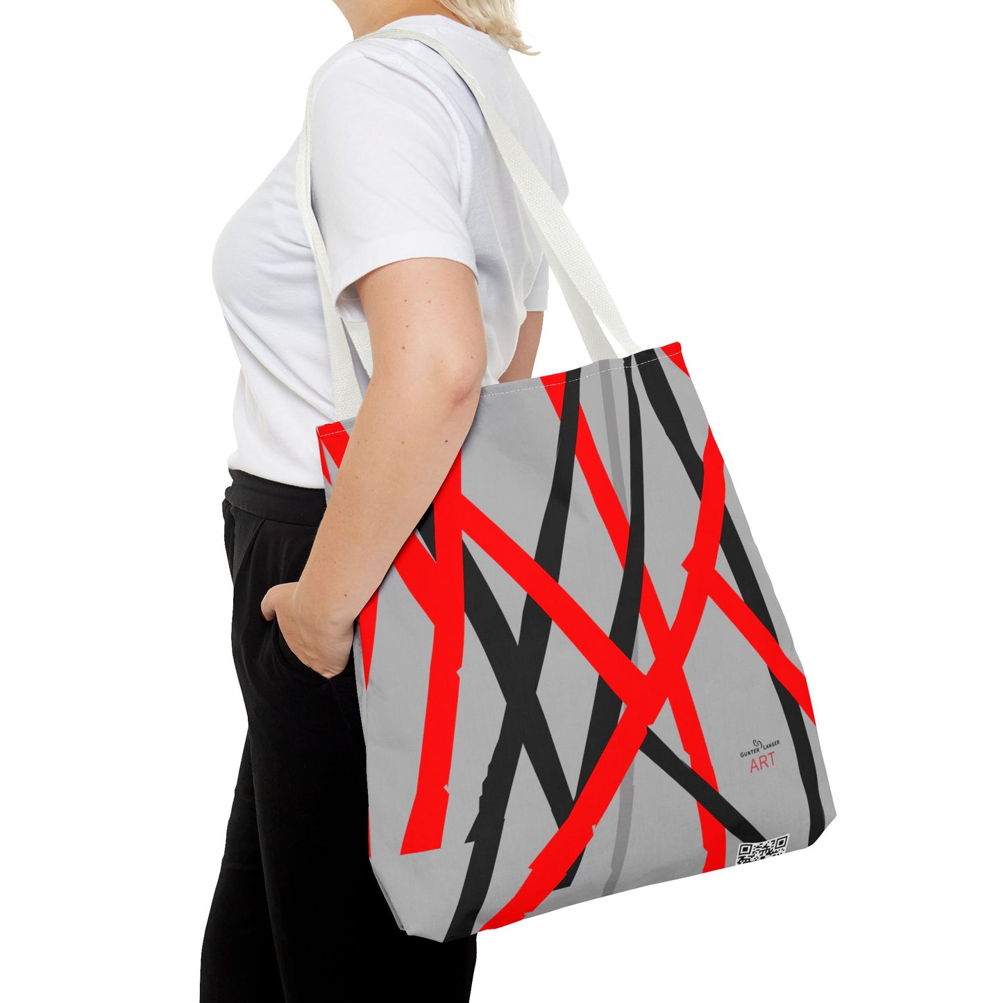 Tote Bag (AOP) - Motiv: Mikado, Grau