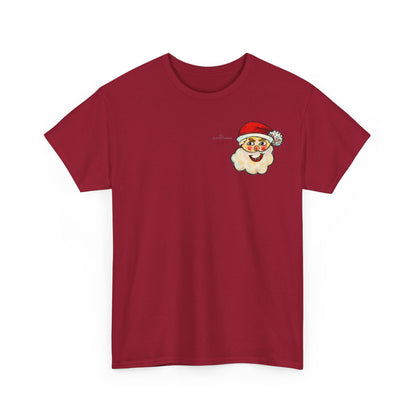 Unisex Heavy Cotton Tee - Motiv: Weihnachtsmann, H 13 cm