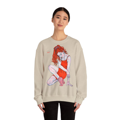 Unisex Heavy Blend™ Crewneck Sweatshirt - Motiv: Front Julia & Rückseite Julia