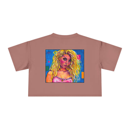 Women's Crop Tee - Motiv: Front "Maria" H 8,6 cm & Rückseite "Maria" (Ausschnitt) H 24,8 cm