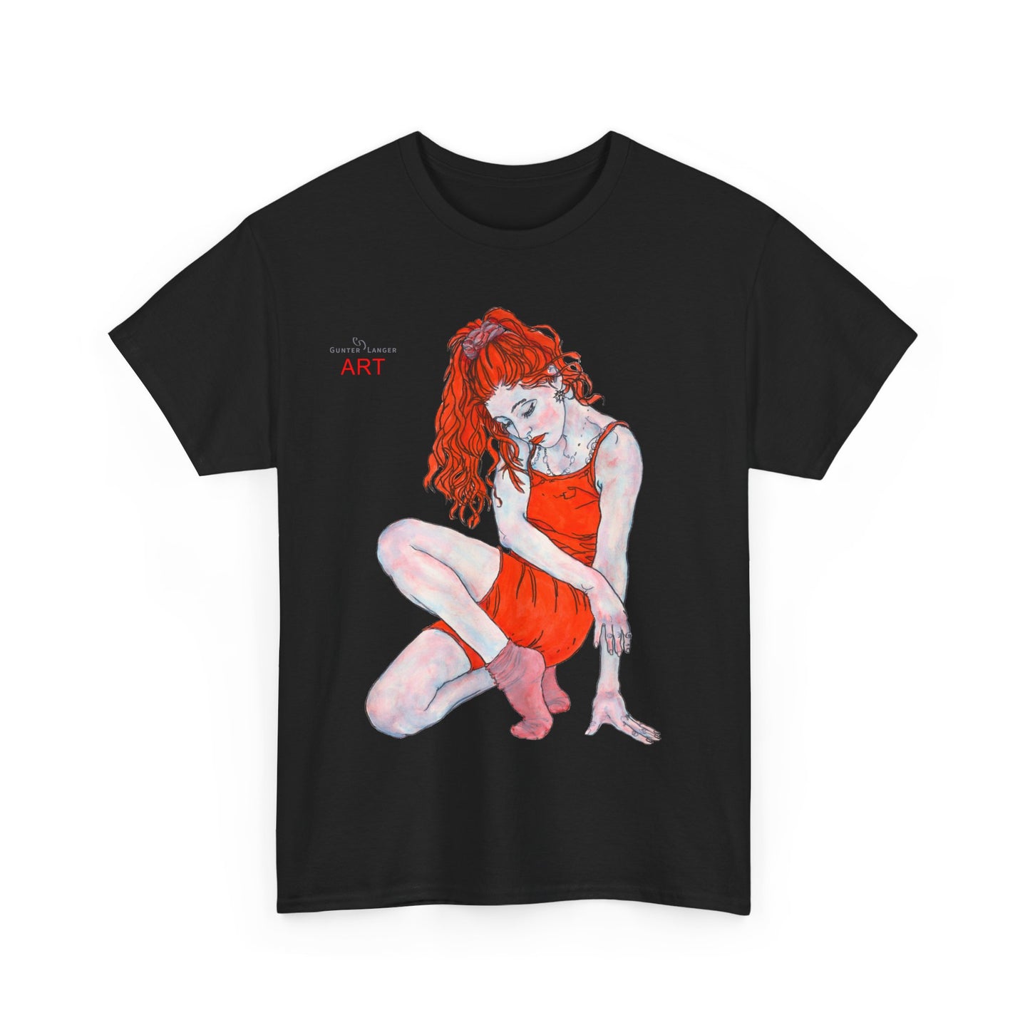 Unisex Heavy Cotton Tee - Motiv: Front Julia, H 41 cm