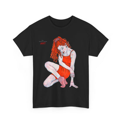 Unisex Heavy Cotton Tee - Motiv: Front Julia, H 41 cm