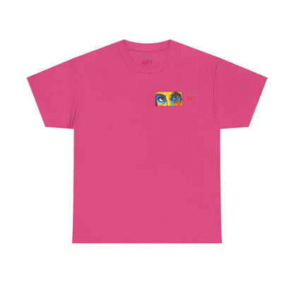 Unisex Heavy Cotton Tee - Motiv Augen & Frechdax, Neck Label