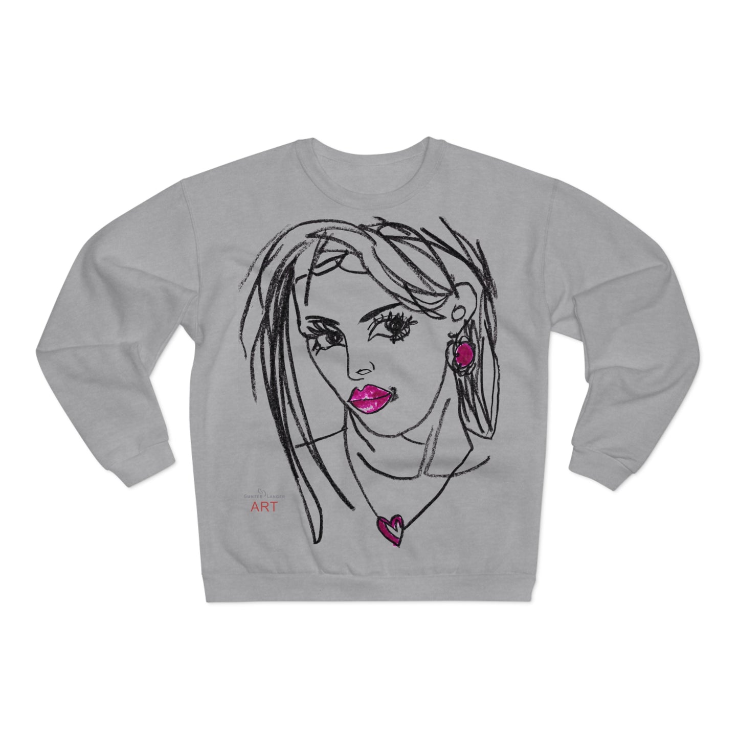 Unisex Crew Neck Sweatshirt (EU) - Motiv Front Raja, H 49 cm