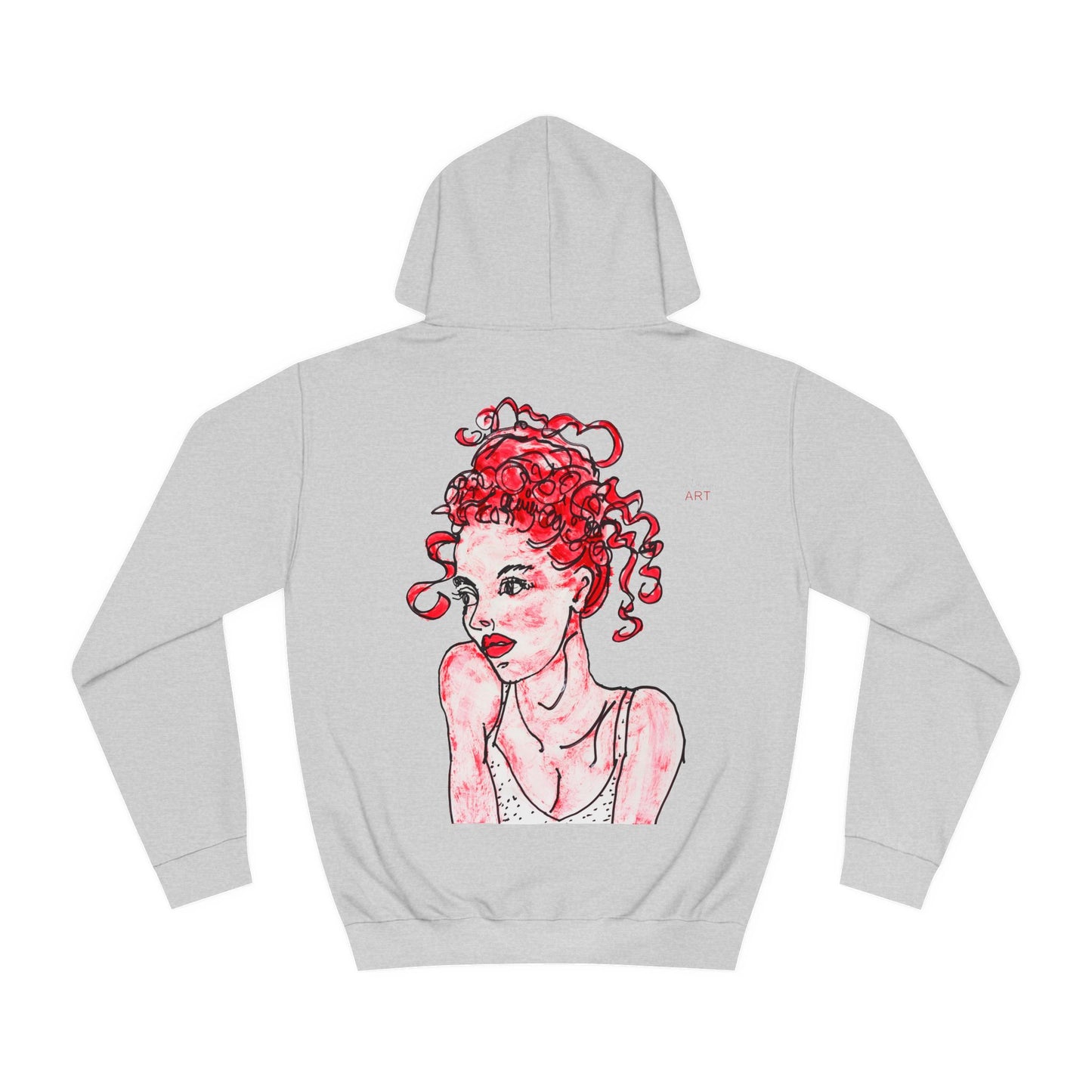 Unisex College Hoodie - Motiv: Frontseite Logo & Rückseite Mila