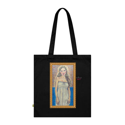 Cotton Tote Bag - Motiv: Marie (halb, gerahmt), einseitig bedruckt, H 30 cm