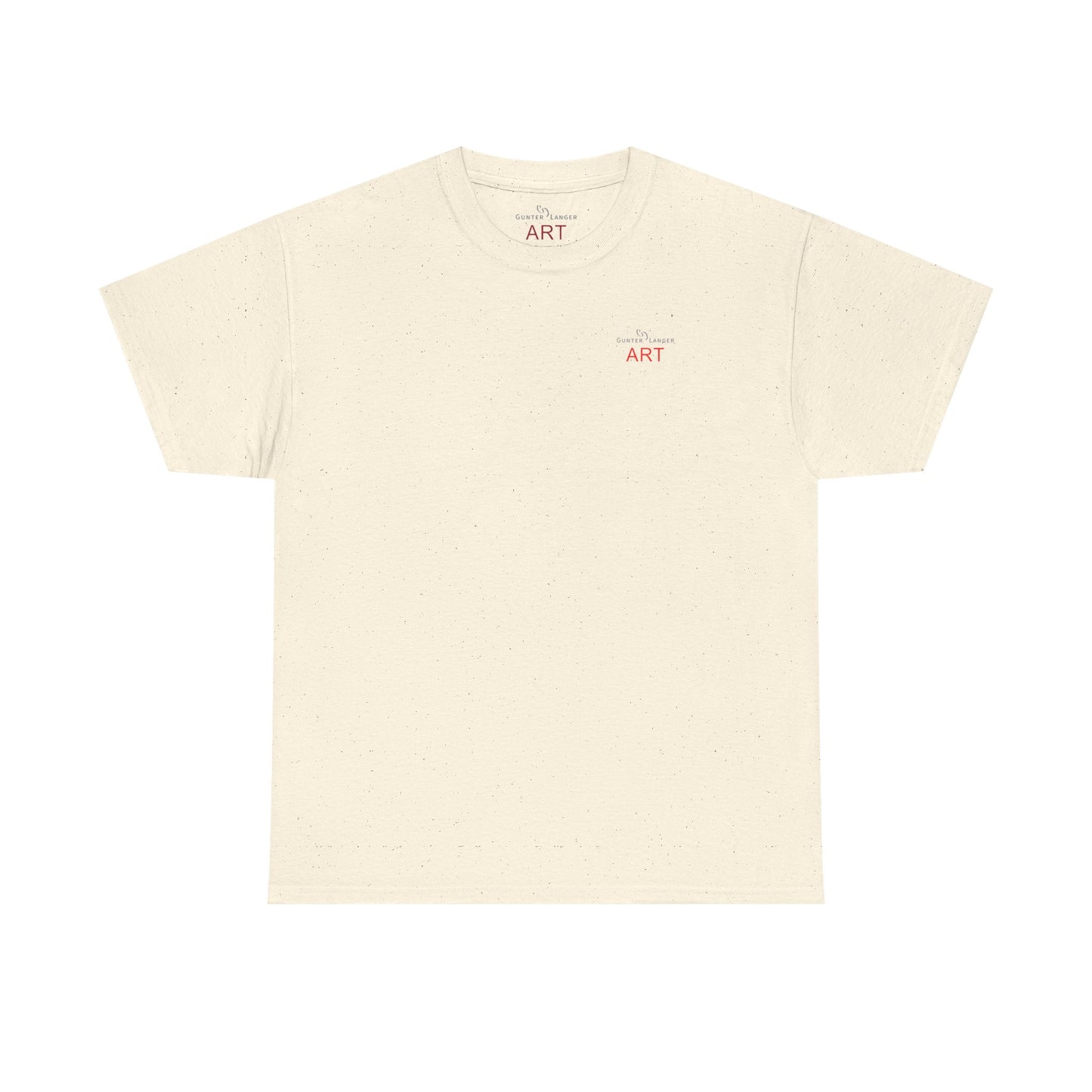 Unisex Heavy Cotton Tee - Motiv: Front Logo & Rückseite Lina, Neck Label
