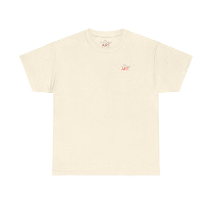 Unisex Heavy Cotton Tee - Motiv: Front Logo & Rückseite Lina, Neck Label