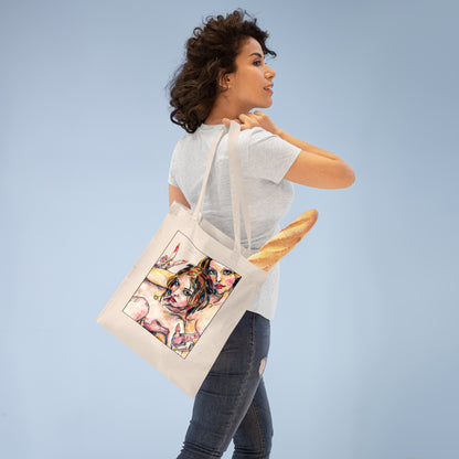 Tote Bag - Motiv: Camilla / Leni, einseitig bedruckt, H 30,5 cm