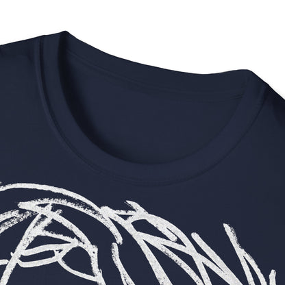 Unisex Softstyle T-Shirt - Motiv: Front Raja, H 49cm sw