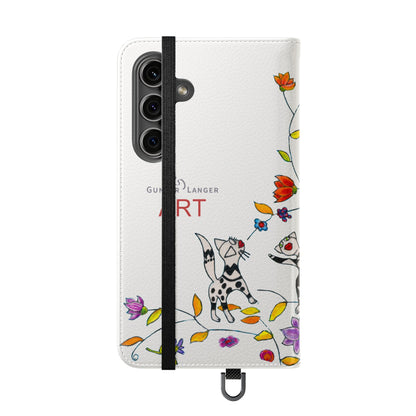 Flip Cases - Motiv: Drei Karierte Katzen auf weiß