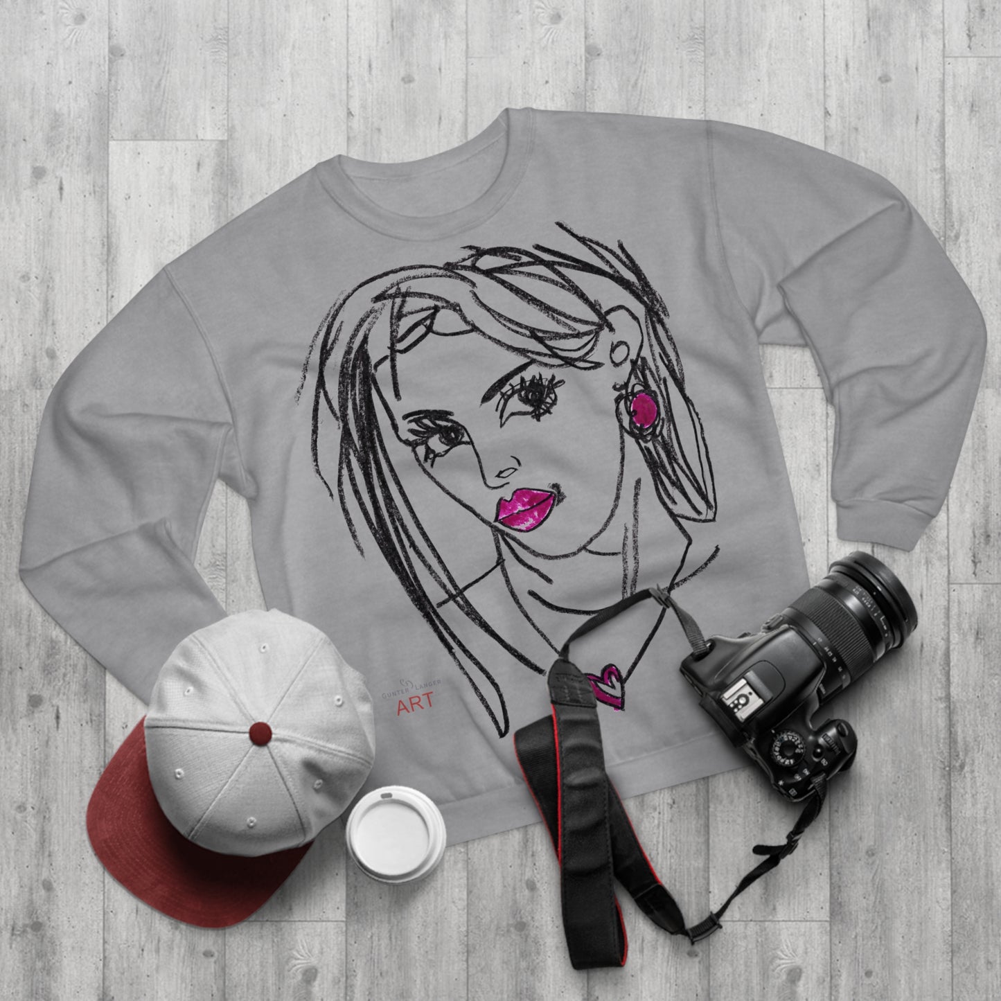 Unisex Crew Neck Sweatshirt (EU) - Motiv Front Raja, H 49 cm