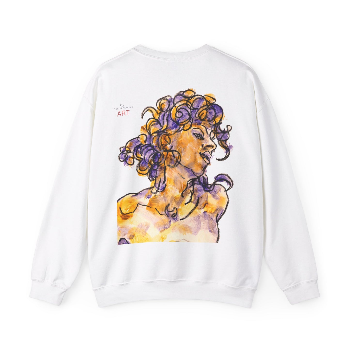Unisex Heavy Blend™ Crewneck Sweatshirt - Motiv: Front Logo & Rückseite Pauline