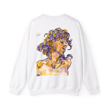 Unisex Heavy Blend™ Crewneck Sweatshirt - Motiv: Front Logo & Rückseite Pauline