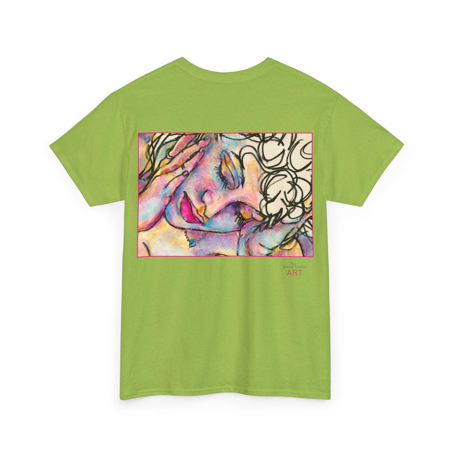 Unisex Heavy Cotton Tee - Motiv:  Motiv: Front Mara, H 9 cm & Rückseite Mara, H 27 cm