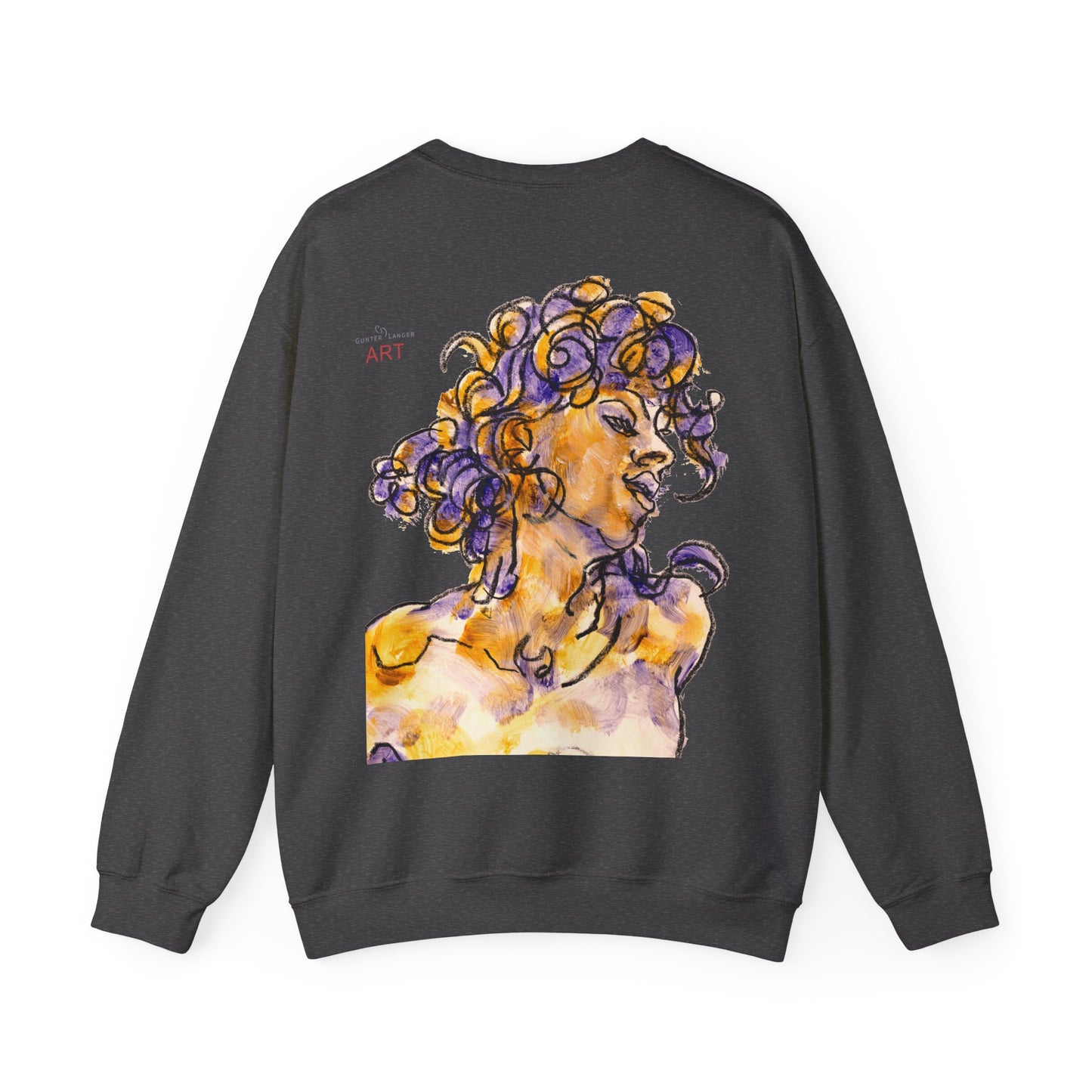 Unisex Heavy Blend™ Crewneck Sweatshirt - Motiv: Front Logo & Rückseite Pauline