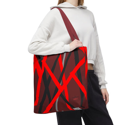 Tote Bag (AOP) - Motiv: Mikado, Rot