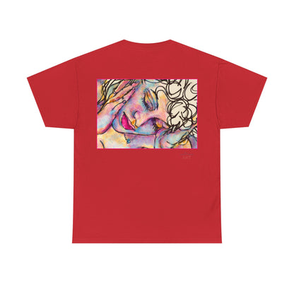 Unisex Heavy Cotton Tee - Motiv:  Motiv: Front Mara, H 9 cm & Rückseite Mara, H 27 cm