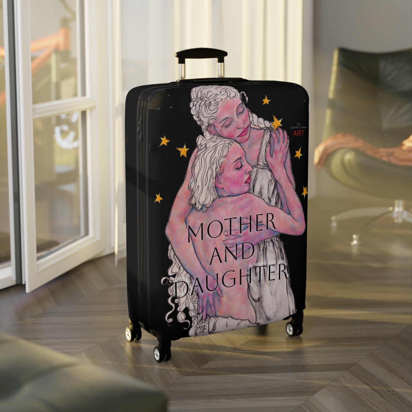 Luggage Cover - Mutter und Tochter - Motiv: Zuflucht, Sterne