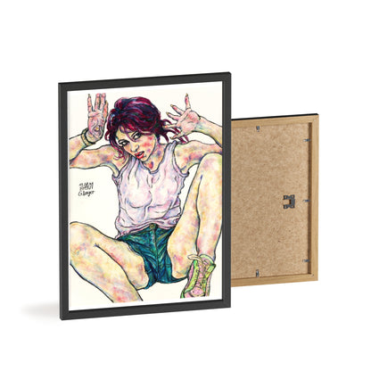 Posters with Wooden Frame - Motiv: Siegesgöttin