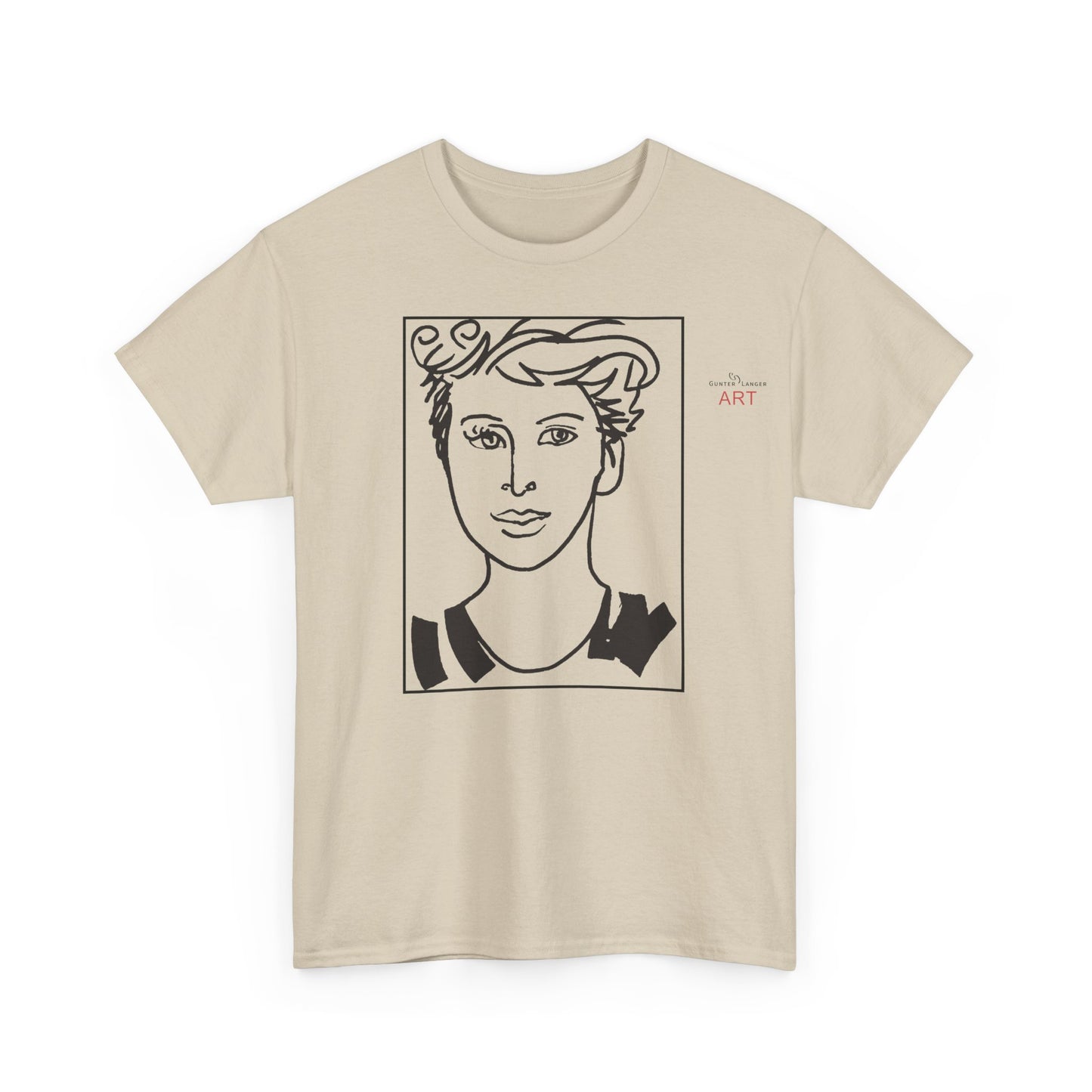 Unisex Heavy Cotton Tee  - Motiv: Front Lars, Kasten, H 33 cm