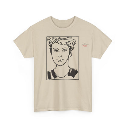 Unisex Heavy Cotton Tee  - Motiv: Front Lars, Kasten, H 33 cm