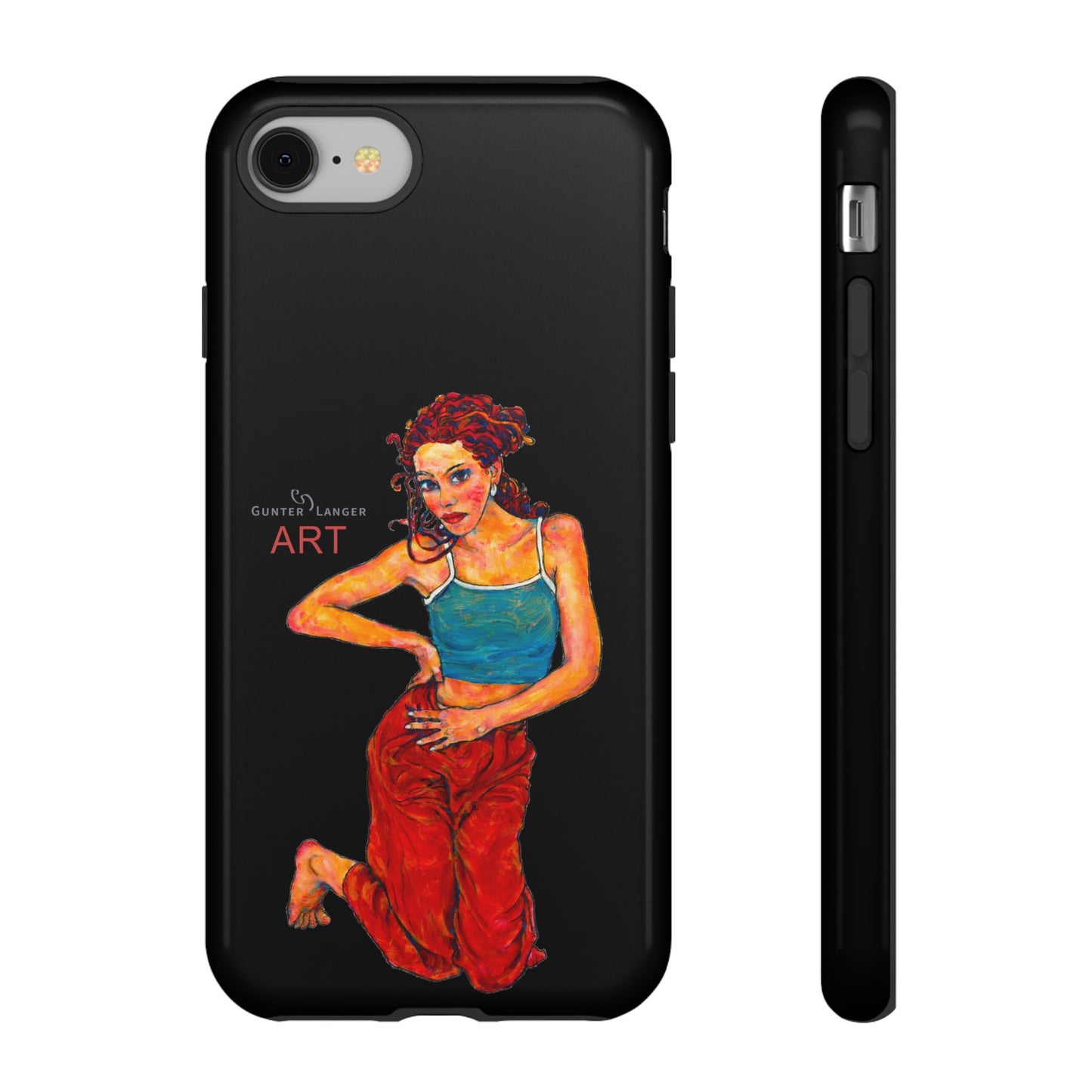 Tough Cases - iPhone - Motiv: Lea, Schwarz