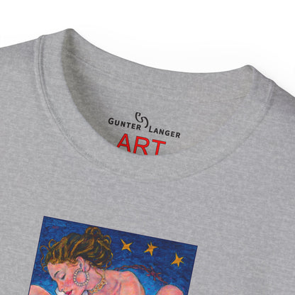 Unisex Ultra Cotton Tee - Motiv: Alva & Alva, Neck Label