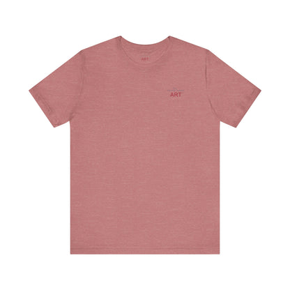 Unisex Jersey Short Sleeve Tee - Motiv: Front Logo & Rückseite Giselle H 48,42 cm, N-Label