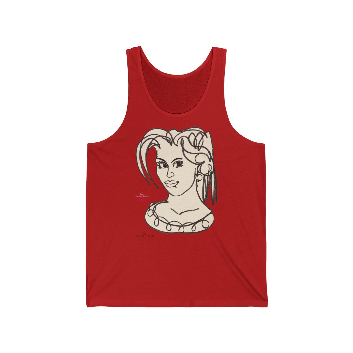 Unisex Jersey Tank- Motiv "Magda" H 32 cm