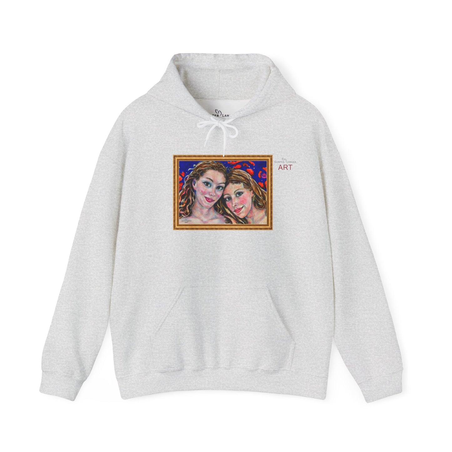 Unisex Heavy Blend™ Hooded Sweatshirt - Motiv: Front "Freundinnen" H 17,5 cm