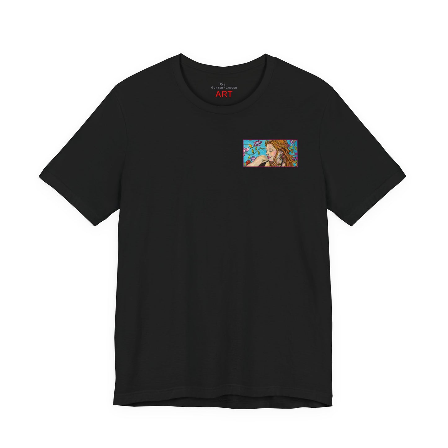 Unisex Jersey Short Sleeve Tee - Motiv: Ida (Ausschnitt H 5,8 cm) & Rückseite Ida, H 26 cm